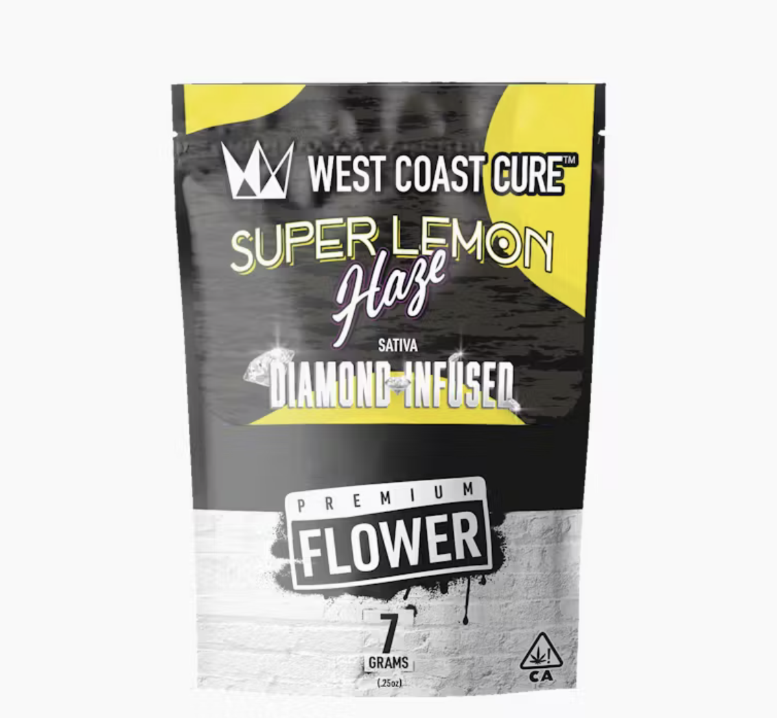 Screenshot 2025-03-11 at 4.57.58 PM West Coast Cure - Super Lemon Haze (Diamond Infused)- Premium Flower 7g - Image 1